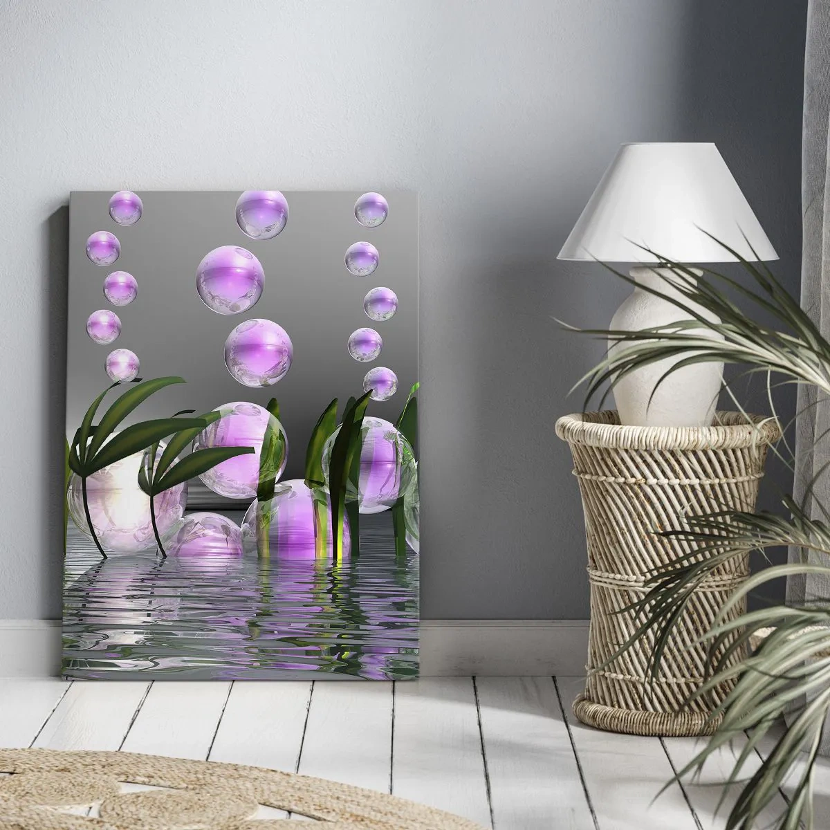 Obraz na plátně - Reflexní kompozice lehkosti a života - 70x100 cm