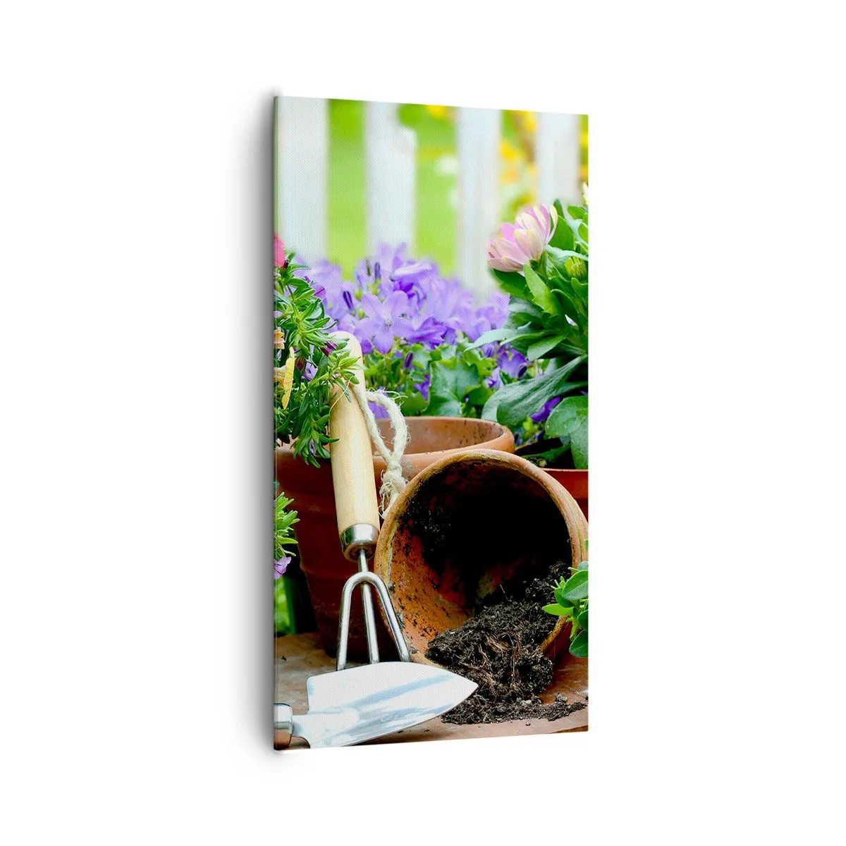 Obraz na plátně - Zahrádka Žofky - 65x120 cm