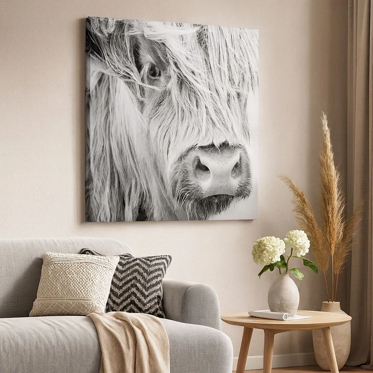 Obraz na plátně - Skotská divokost - 30x30 cm