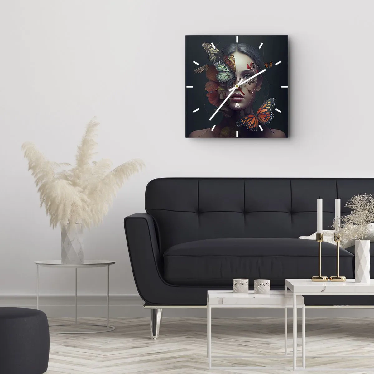 Nástěnné hodiny - Nádherná metamorfóza - 40x40 cm