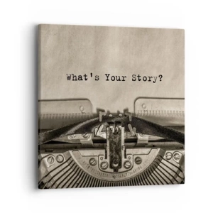 Obraz na plátně - Pověz mi - 40x40 cm