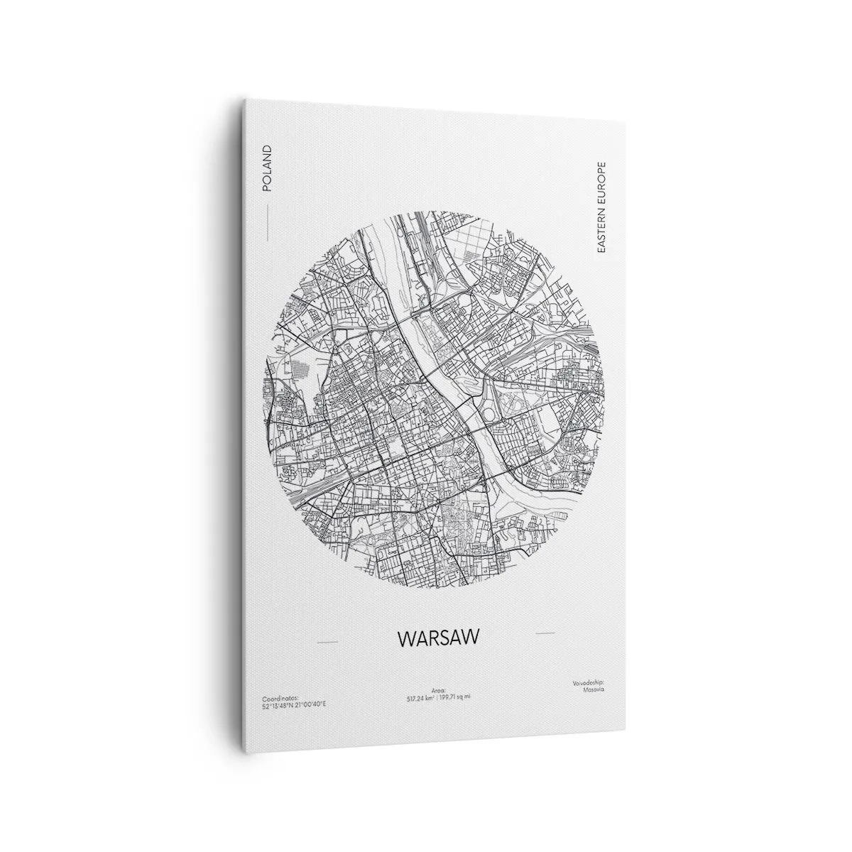 Obraz na plátně - Anatomie Varšavy - 80x120 cm