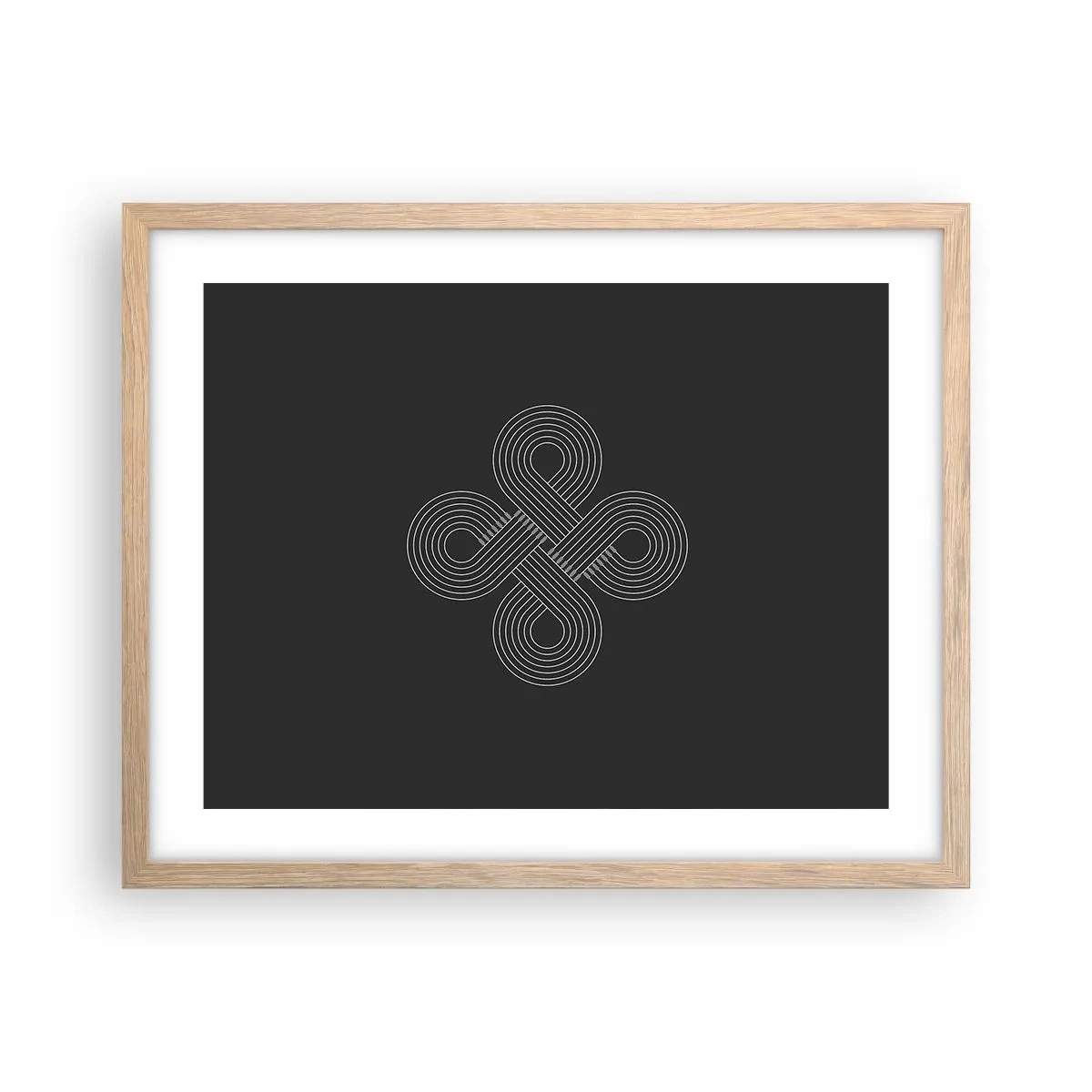 Plakát v rámu světlý dub - V keltském duchu - 50x40 cm