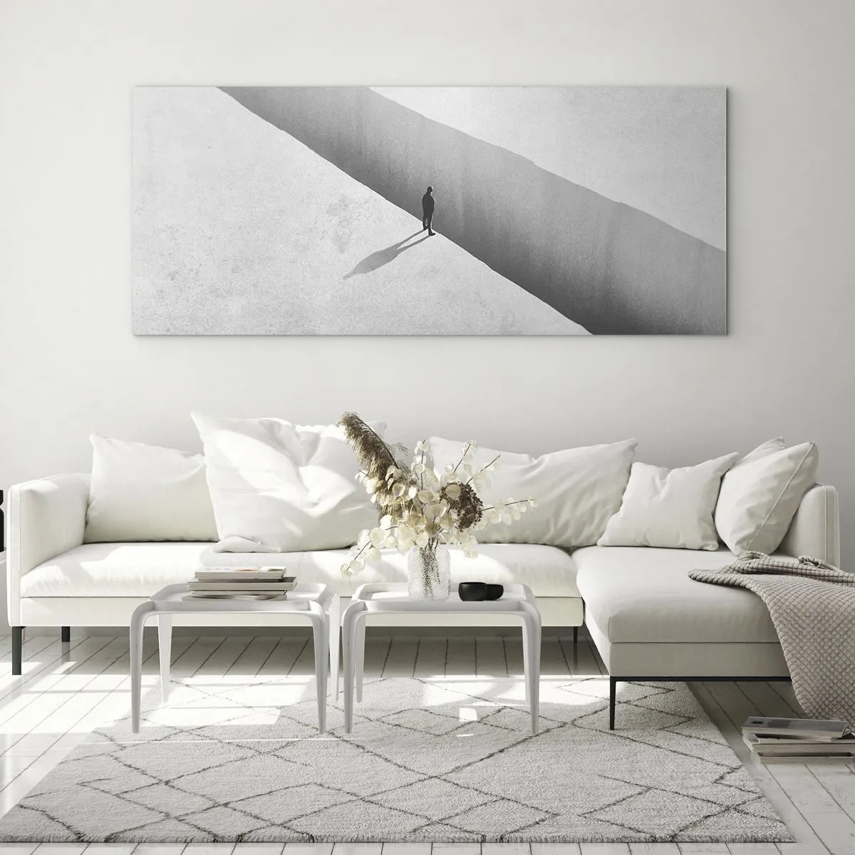 Obraz na skle - Jasný cíl - 140x50 cm