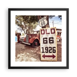 Plakát v černém rámu - Legenda americké provincie - 40x40 cm