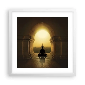 Plakát v bílém rámu - Plná harmonie - 40x40 cm