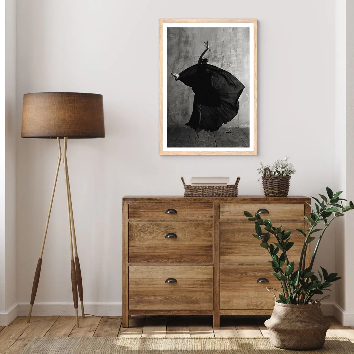 Plakát v rámu světlý dub - Plné vášně - 30x40 cm