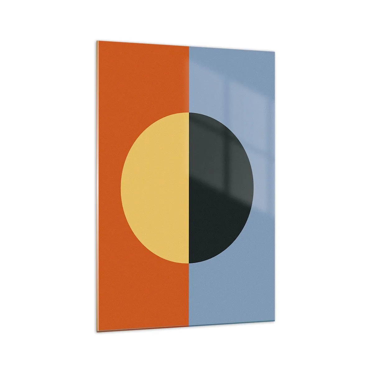 Obraz na skle - Kompozice tepla a chladu - 70x100 cm