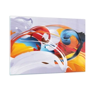 Obraz na skle - Tanec živlů - 120x80 cm