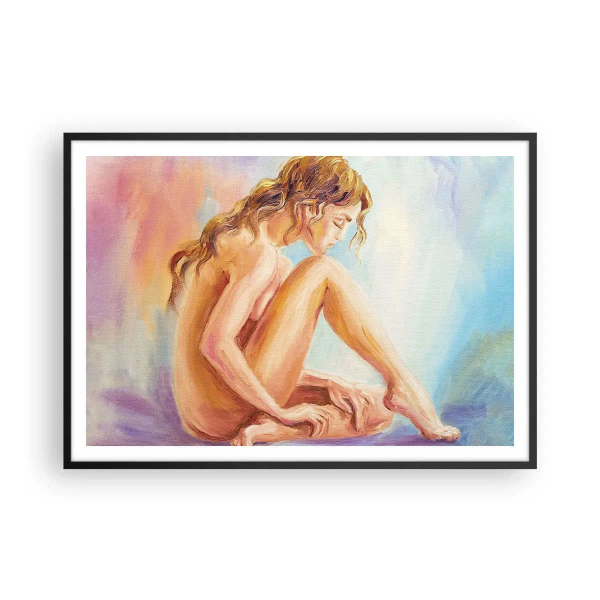 Plakát v černém rámu - Akt mládí - 100x70 cm