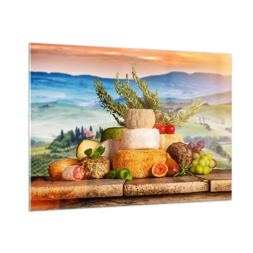 Obraz na skle - Italská radost ze života - 100x70 cm