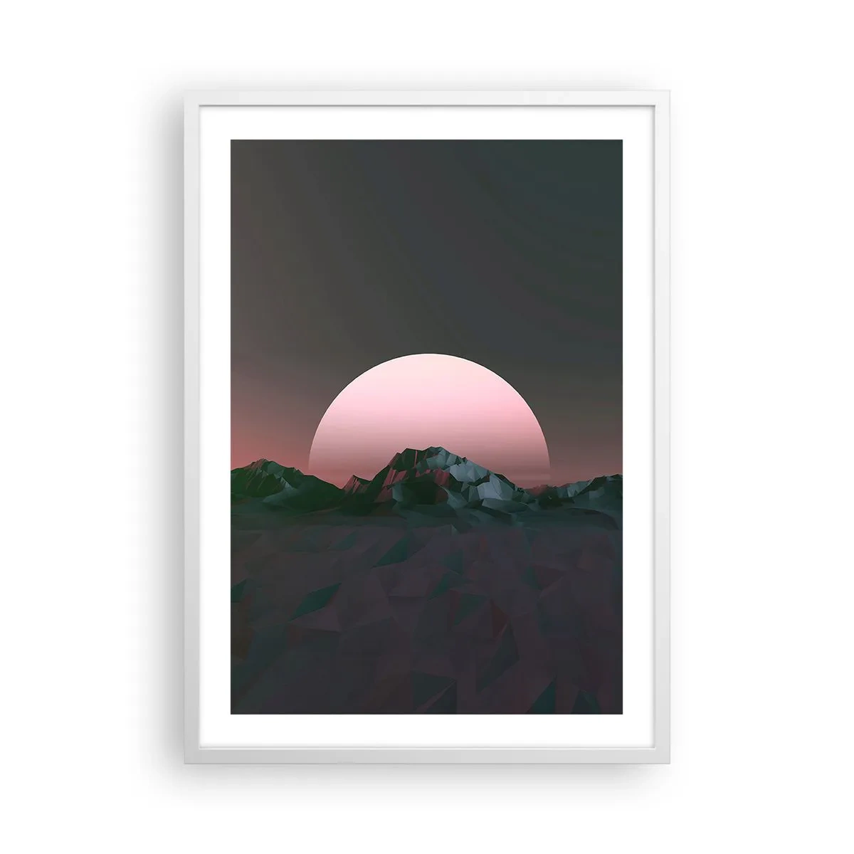 Plakát v bílém rámu - V sousední galaxii - 50x70 cm