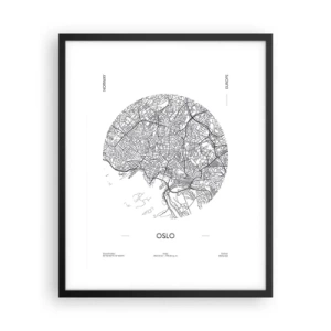 Plakát v černém rámu - Anatomie Osla - 40x50 cm
