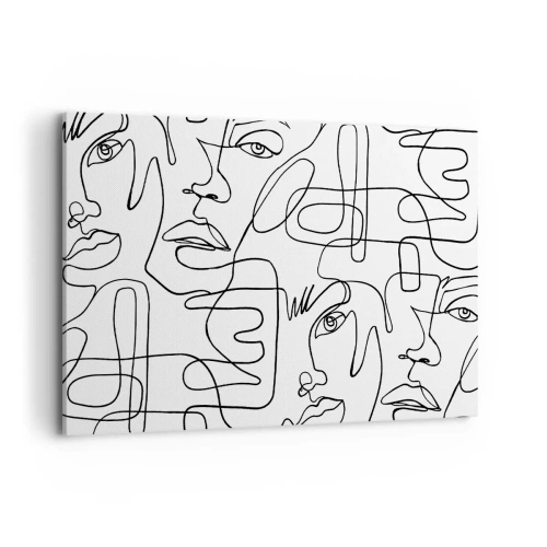 Obraz na plátně - Ve spletených emocích - 120x80 cm