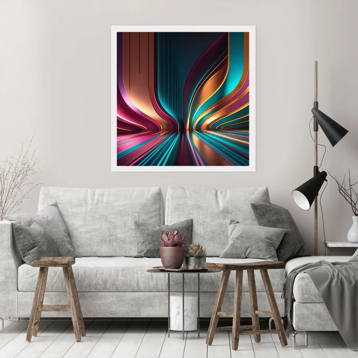 Plakát - Architektura světla - 40x40 cm