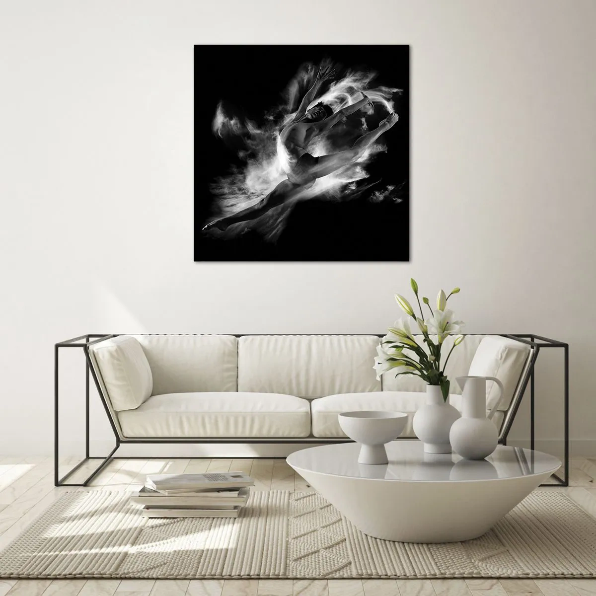 Obraz na skle - Zastaven za letu - 60x60 cm