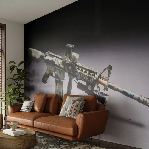 Fototapeta Standard Eco - Vždy nebezpečný - Válečný, Puška, Zbraň - 400x280 cm
