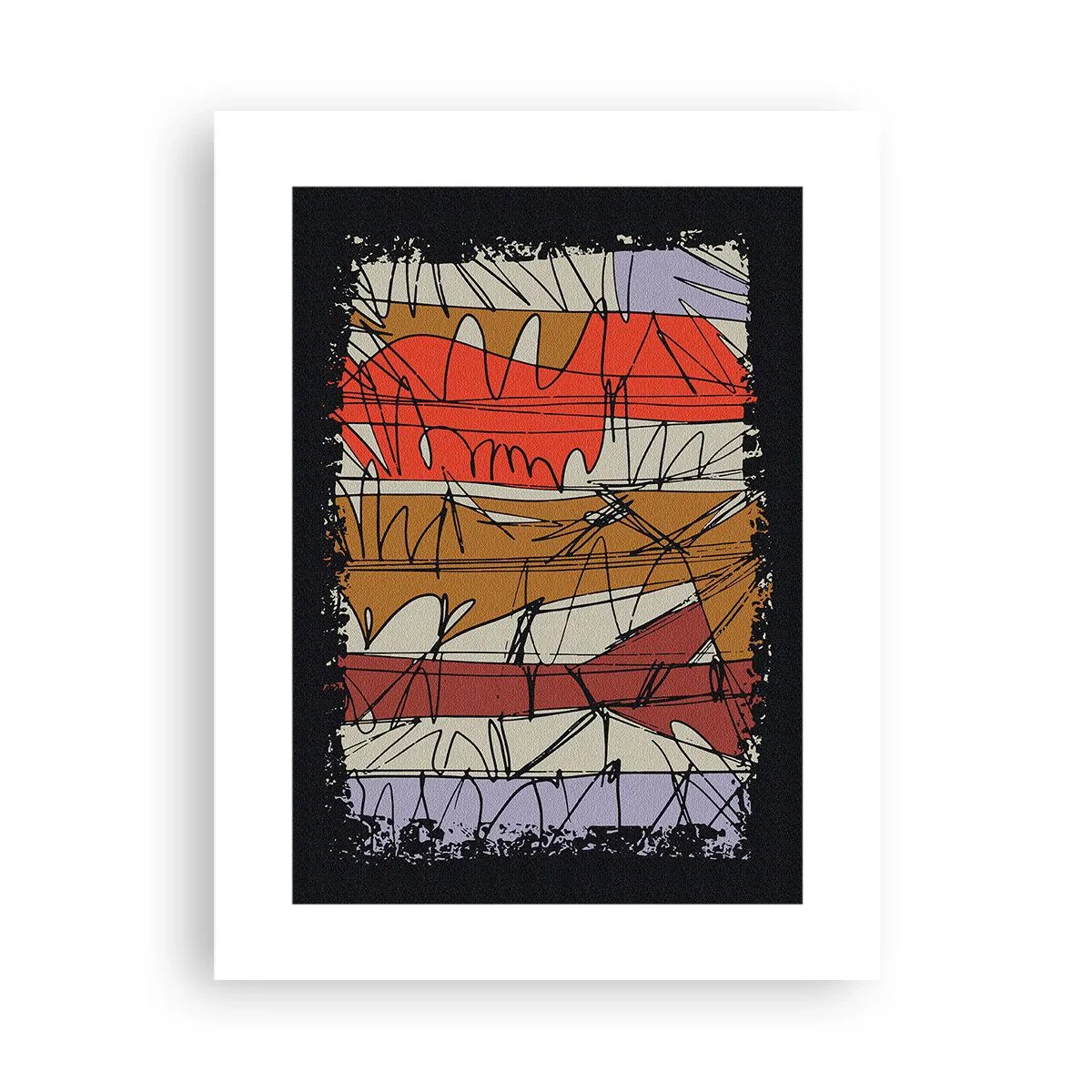 Plakát - Spontánní kompozice - 30x40 cm