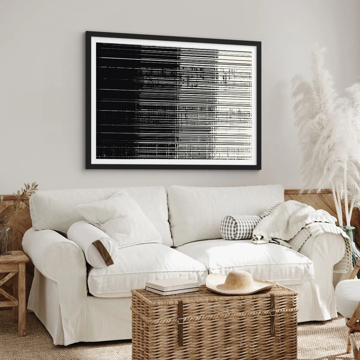 Plakát v černém rámu - Vlny a vibrace - 70x50 cm