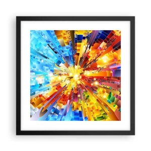 Plakát v černém rámu - In medias res - 40x40 cm