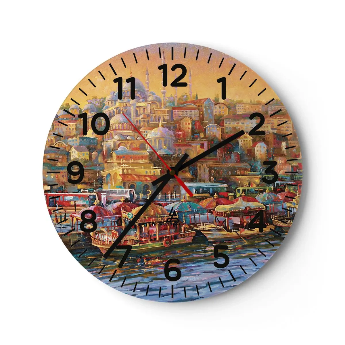 Nástěnné hodiny - Istanbulský příběh - 30x30 cm