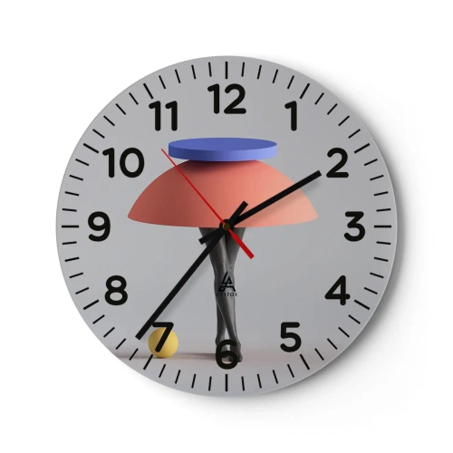 Nástěnné hodiny - Surrealistická kompozice - 40x40 cm