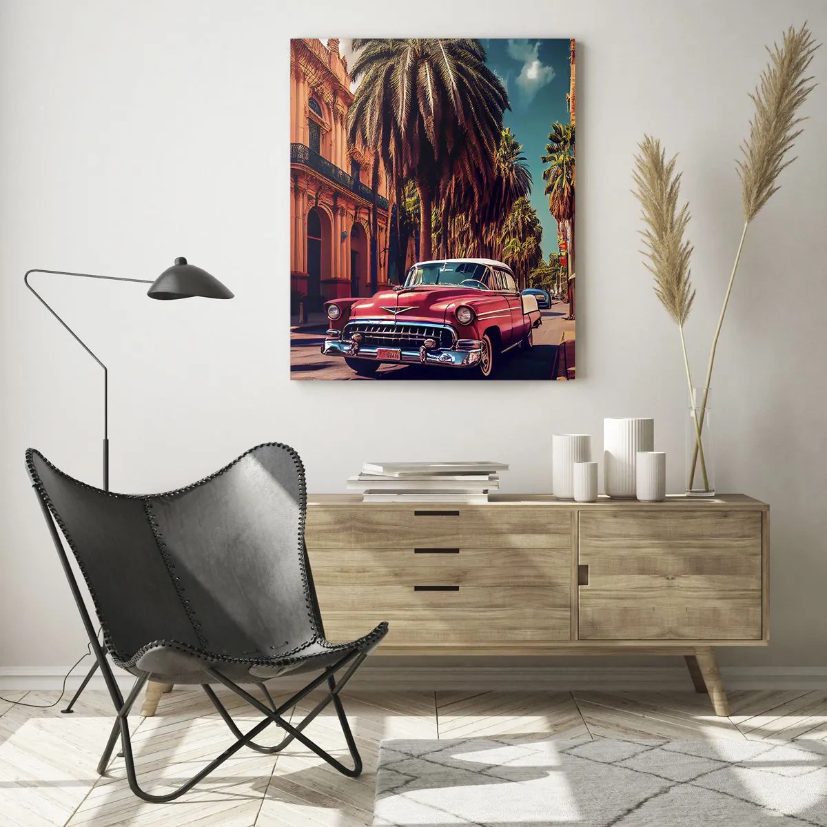 Obraz na skle - Pořád ještě v Havaně - 50x70 cm