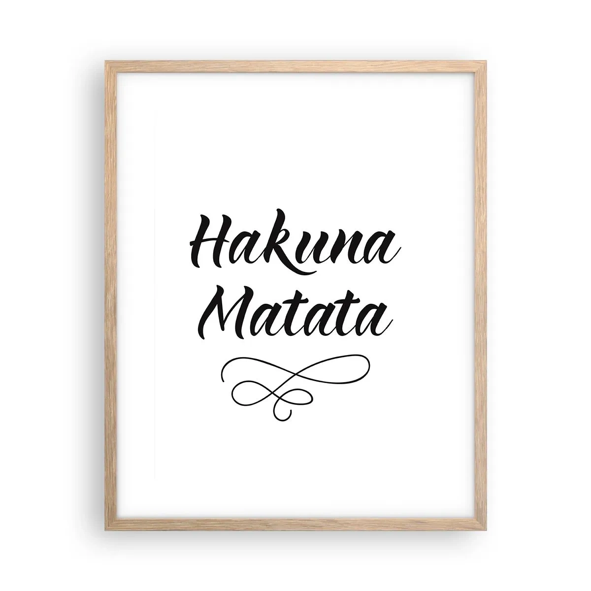 Plakát v rámu světlý dub - Nejlepší rada - 40x50 cm