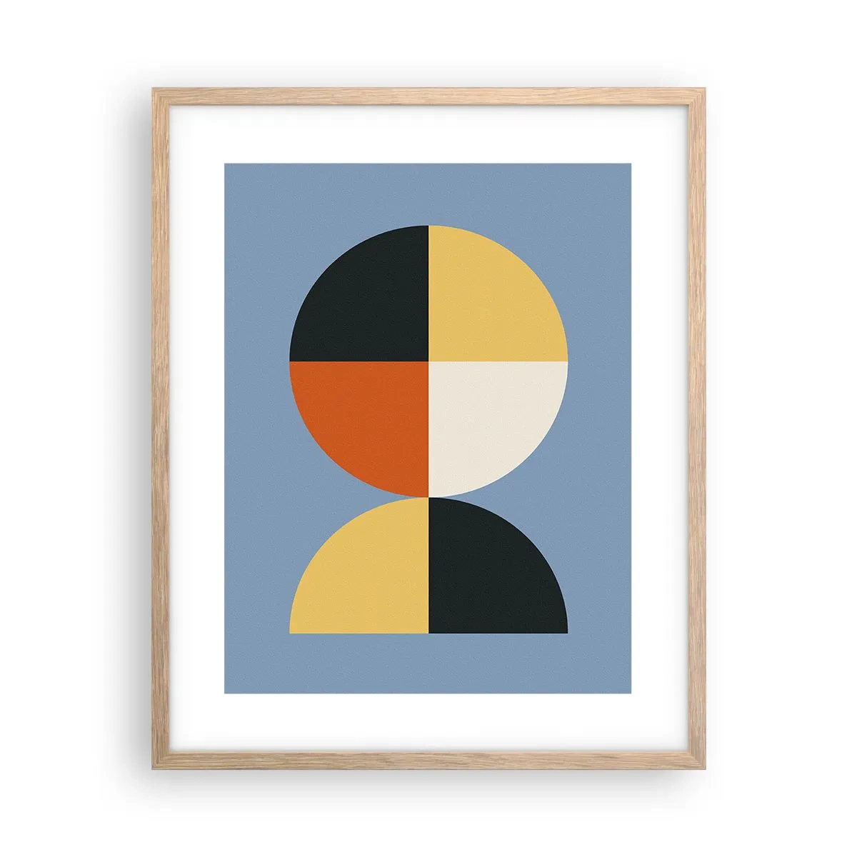 Plakát v rámu světlý dub - Koukej a počítej - 40x50 cm