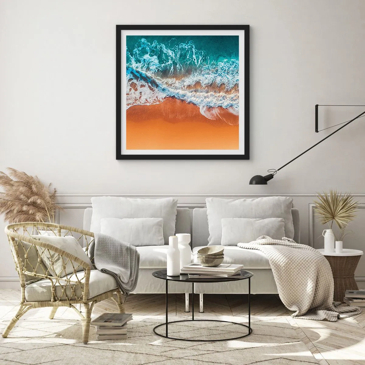 Plakát v černém rámu - Vždy pár - 60x60 cm