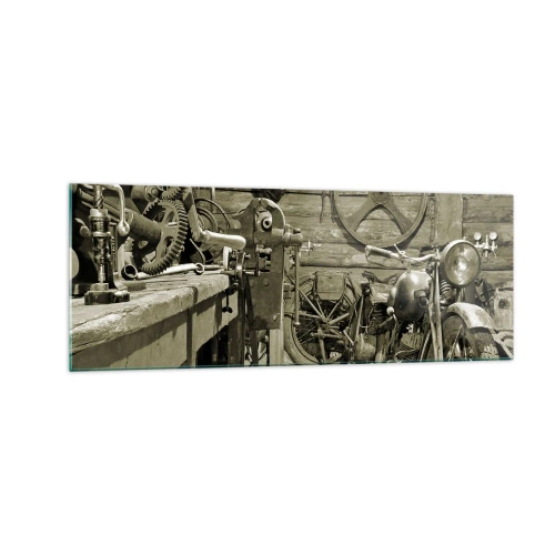 Obraz na skle - V kůlně strýce Vládi - 140x50 cm