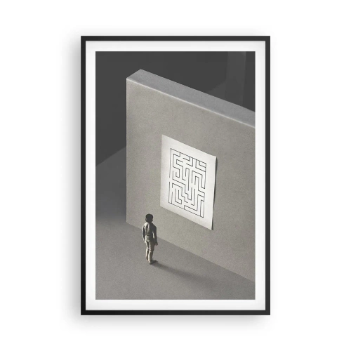 Plakát v černém rámu - Kde to ale jsem? - 61x91 cm