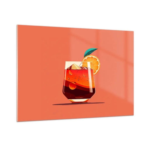 Obraz na skle - Letní osvěžení - 100x70 cm