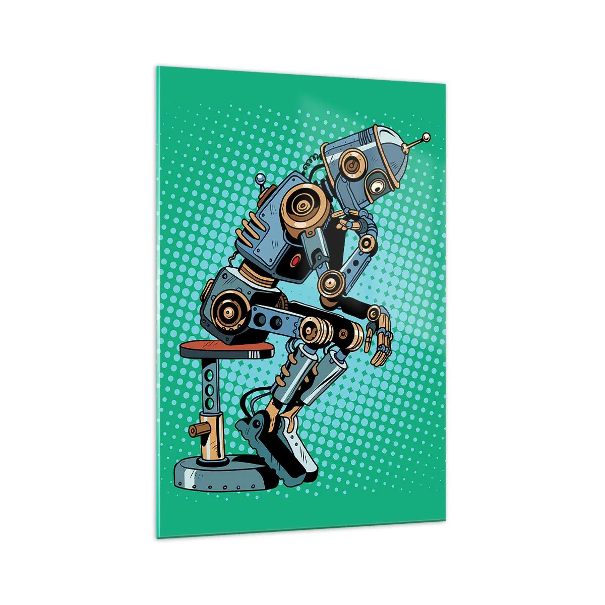 Obraz na skle - Nad podstatou bytí - 70x100 cm