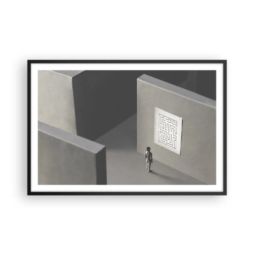 Plakát v černém rámu - Kde to ale jsem? - 91x61 cm