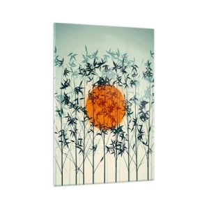 Obraz na skle - Japonské slunce - 70x100 cm