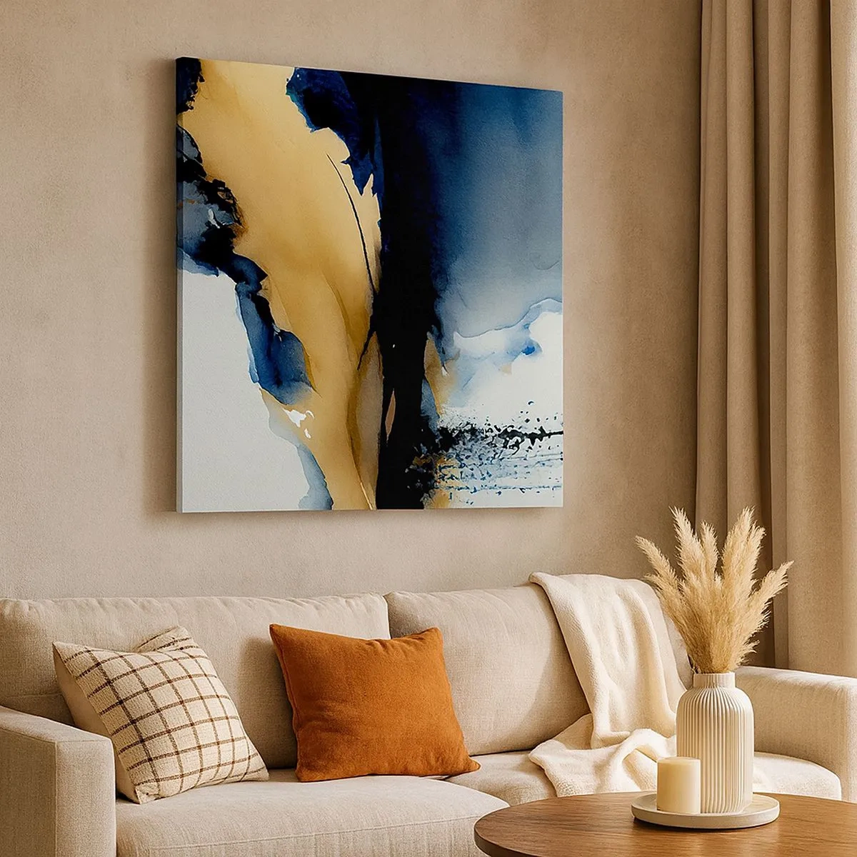 Obraz na plátně - Za závojem - 30x30 cm