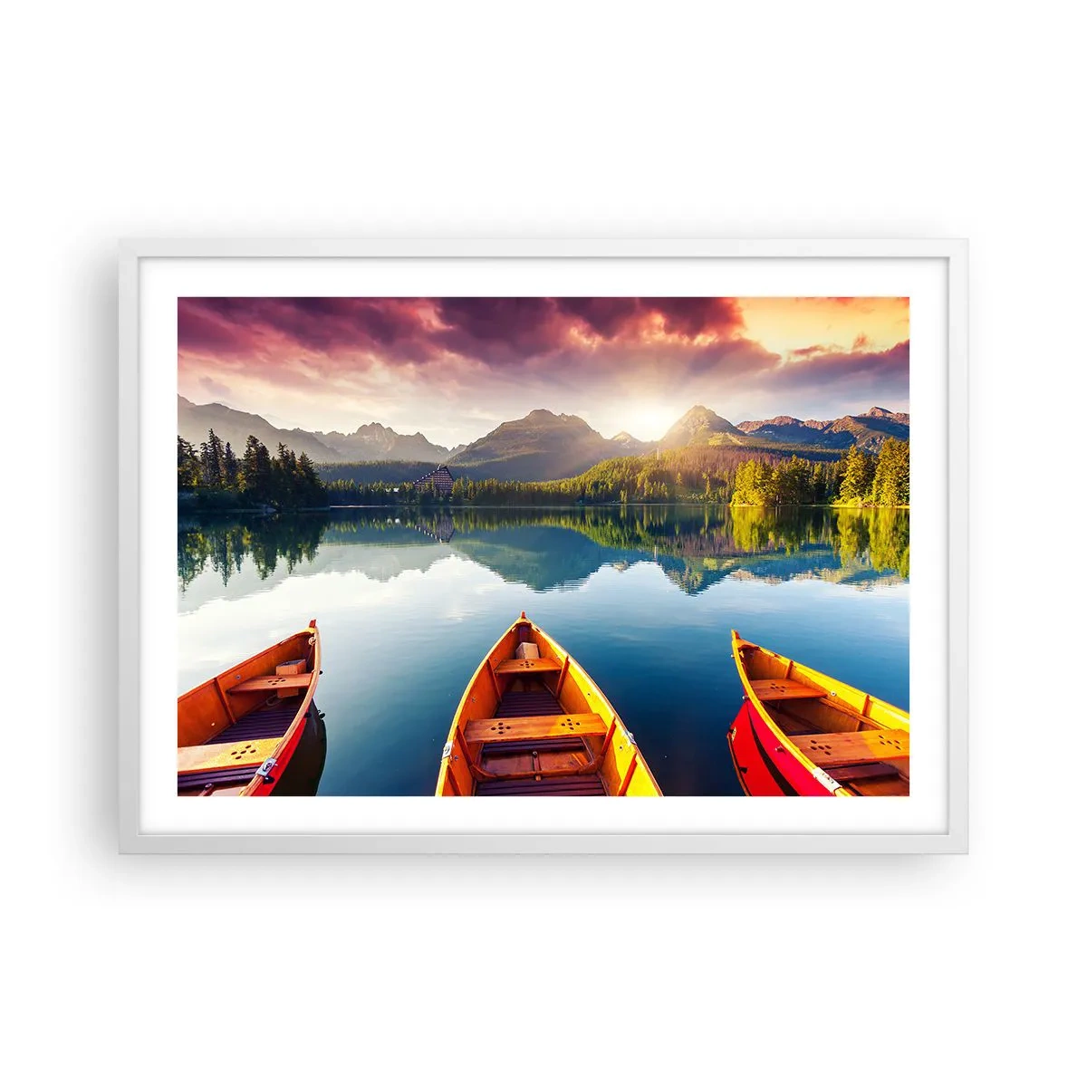 Plakát v bílém rámu - Nic proti přírodě - 70x50 cm