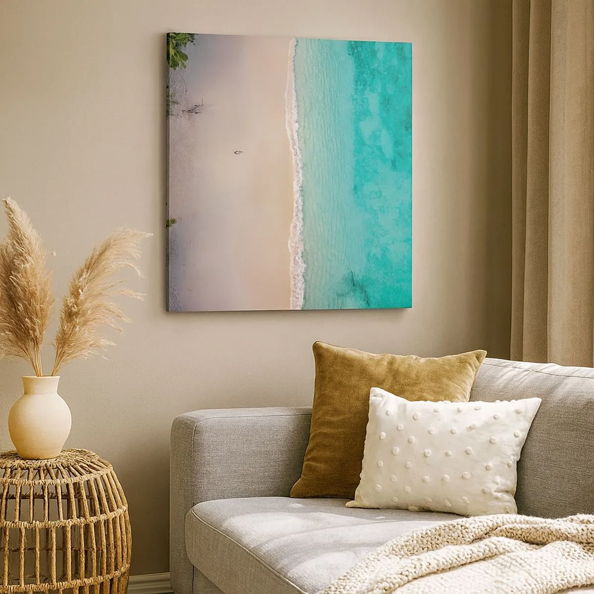 Obraz na plátně - Rajská pláž - 30x30 cm