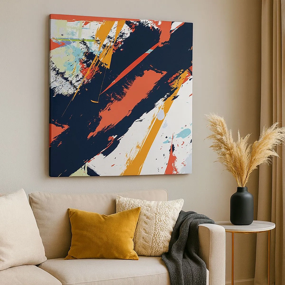 Obraz na plátně - Dynamická kompozice - 30x30 cm