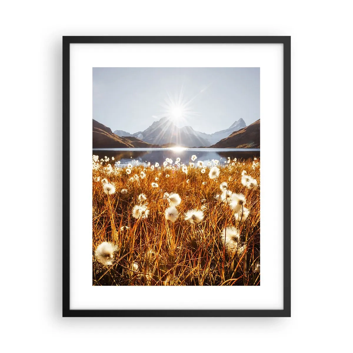 Plakát v černém rámu - Tvrdost skal, měkkost trav - 40x50 cm