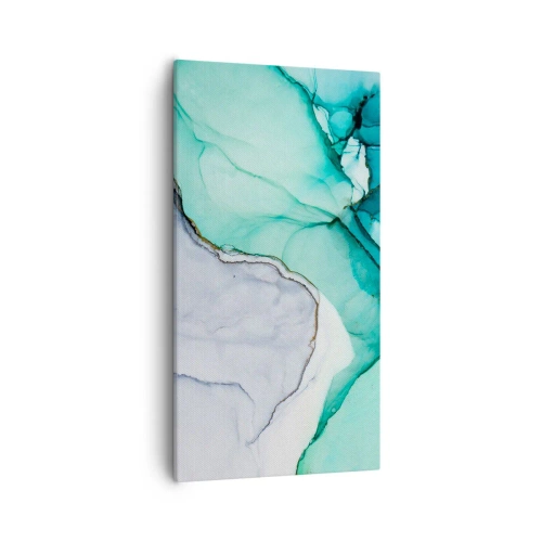 Obraz na plátně - Studie v tyrkysové - 55x100 cm