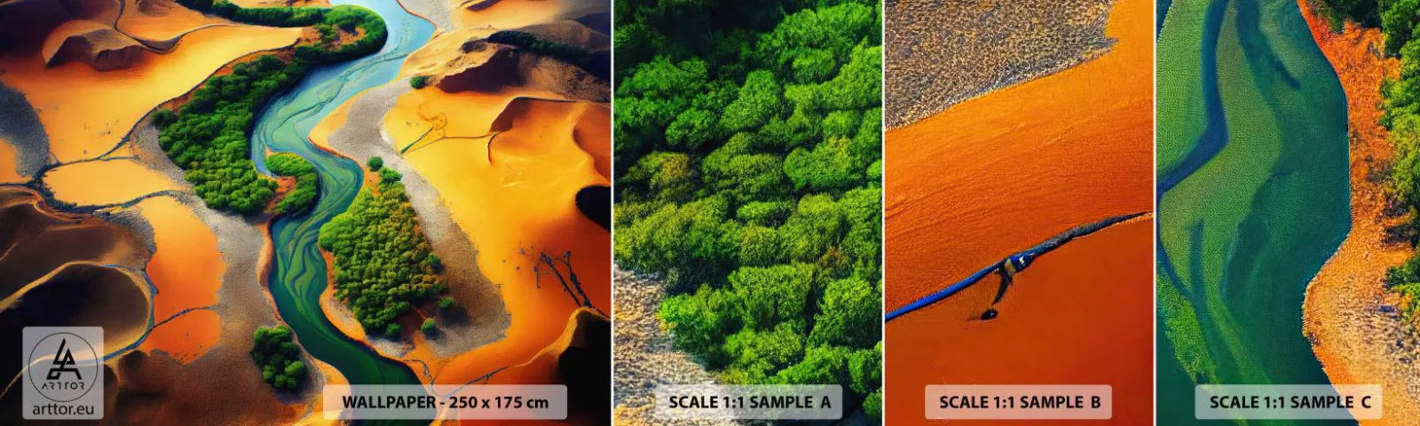 Fototapeta Vzorek Standard Eco - Životodárná řeka - Krajina, Příroda, Řeka - 100x30 cm