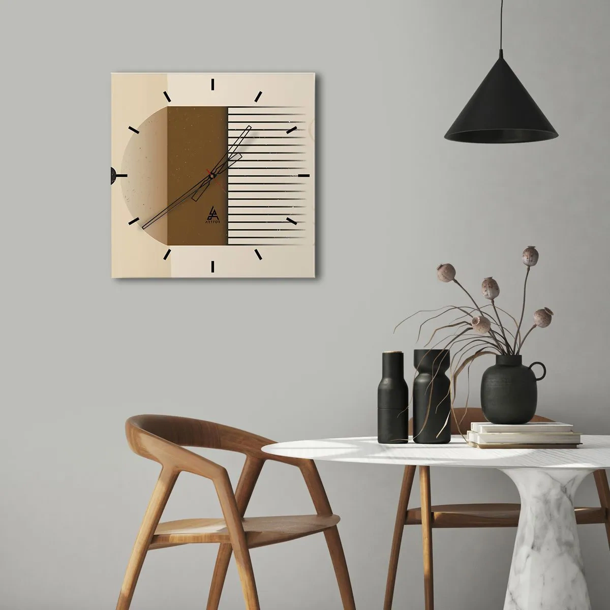 Nástěnné hodiny - Různé stavy - 40x40 cm