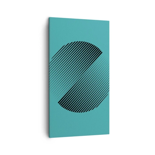 Obraz na plátně - Kruh – geometrická variace - 45x80 cm