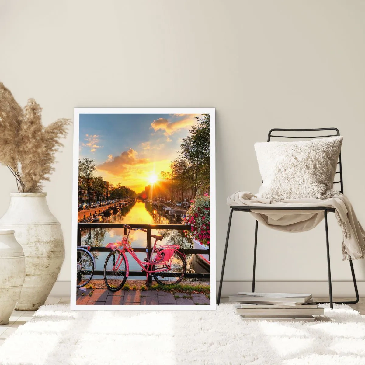 Plakát - Jarní ráno v Amsterdamu - 50x70 cm