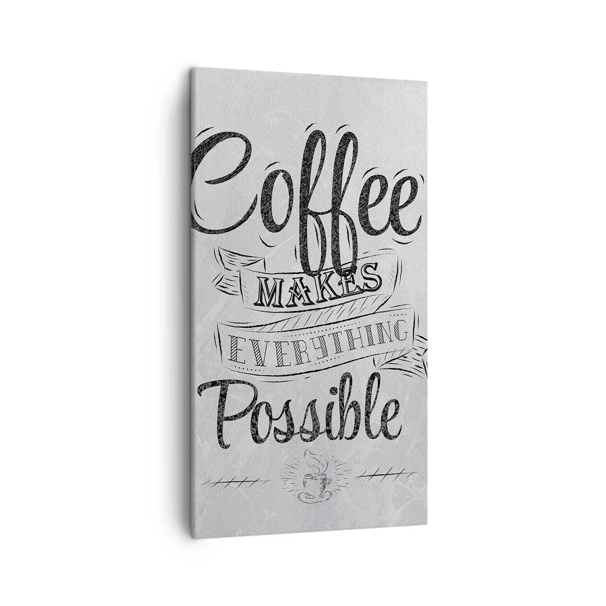 Obraz na plátně - Proč nemilovat kávu? - 45x80 cm