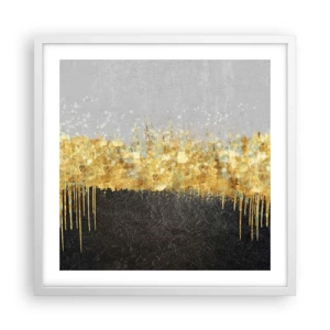 Plakát v bílém rámu - Dovnitř a vzhůru - 50x50 cm