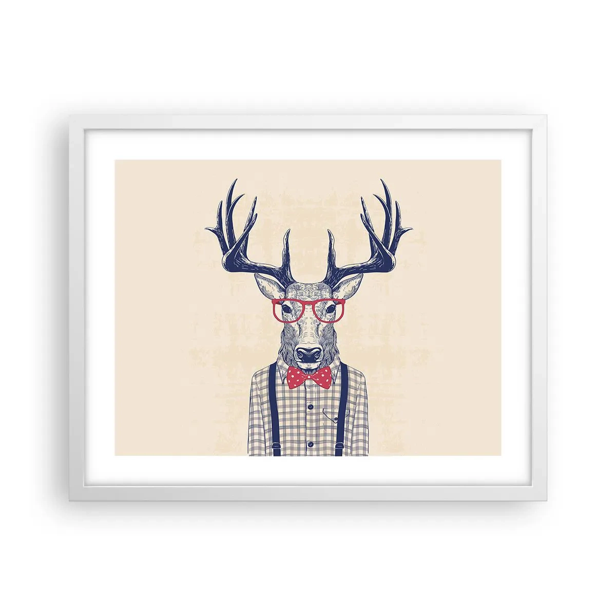 Plakát v bílém rámu - Zábavná extravagance - 50x40 cm