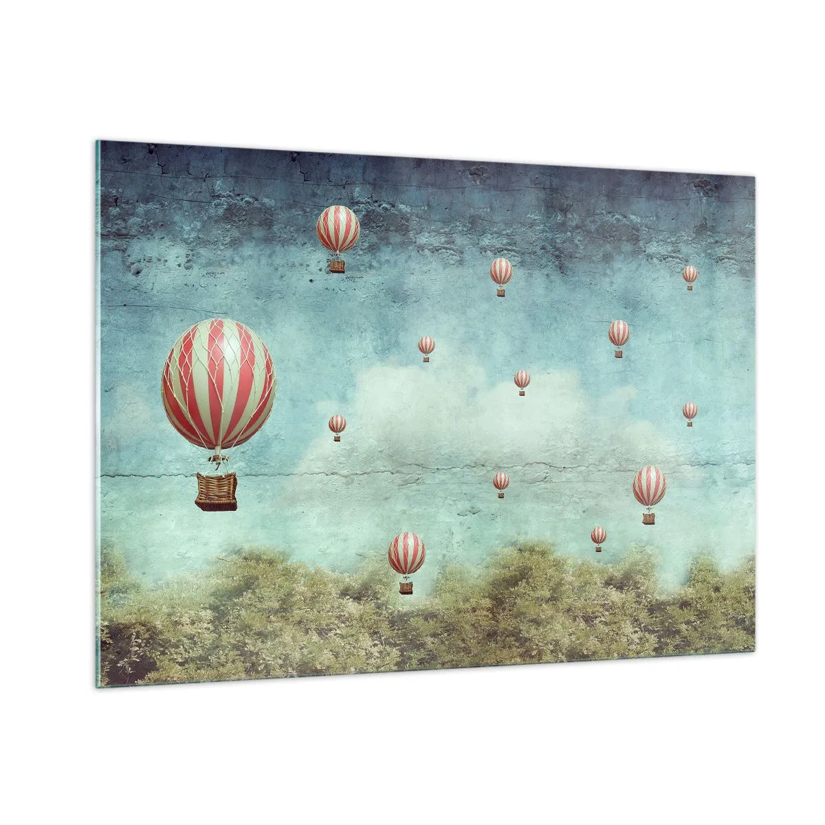 Obraz na skle - Osvobozeni od shonu života - 100x70 cm